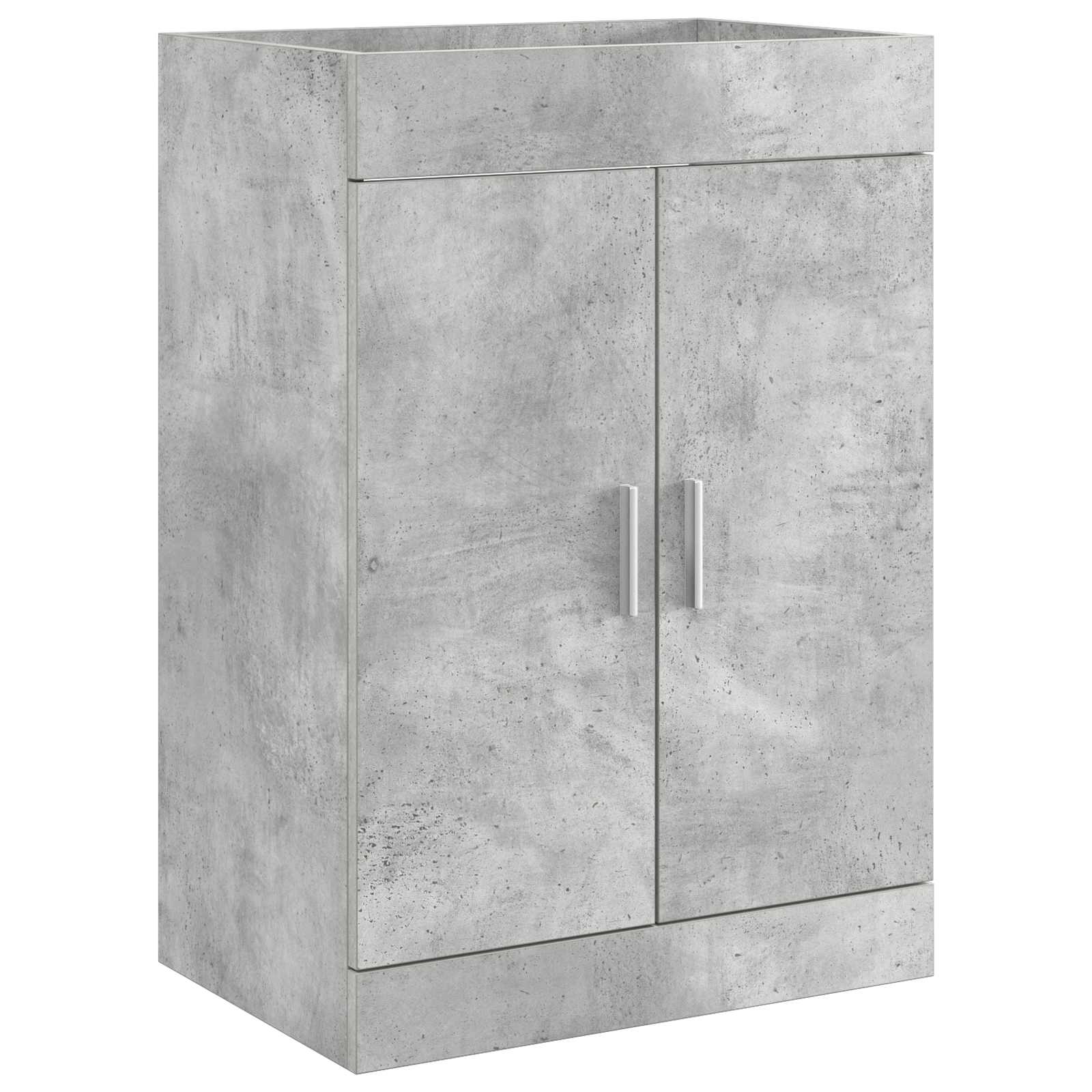 vidaXL Bathroom Under Sink Cabinet Concrete Grey 78.5 x 37.5 x 81 cm 2