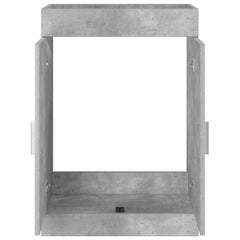 vidaXL Bathroom Under Sink Cabinet Concrete Grey 78.5 x 37.5 x 81 cm 4