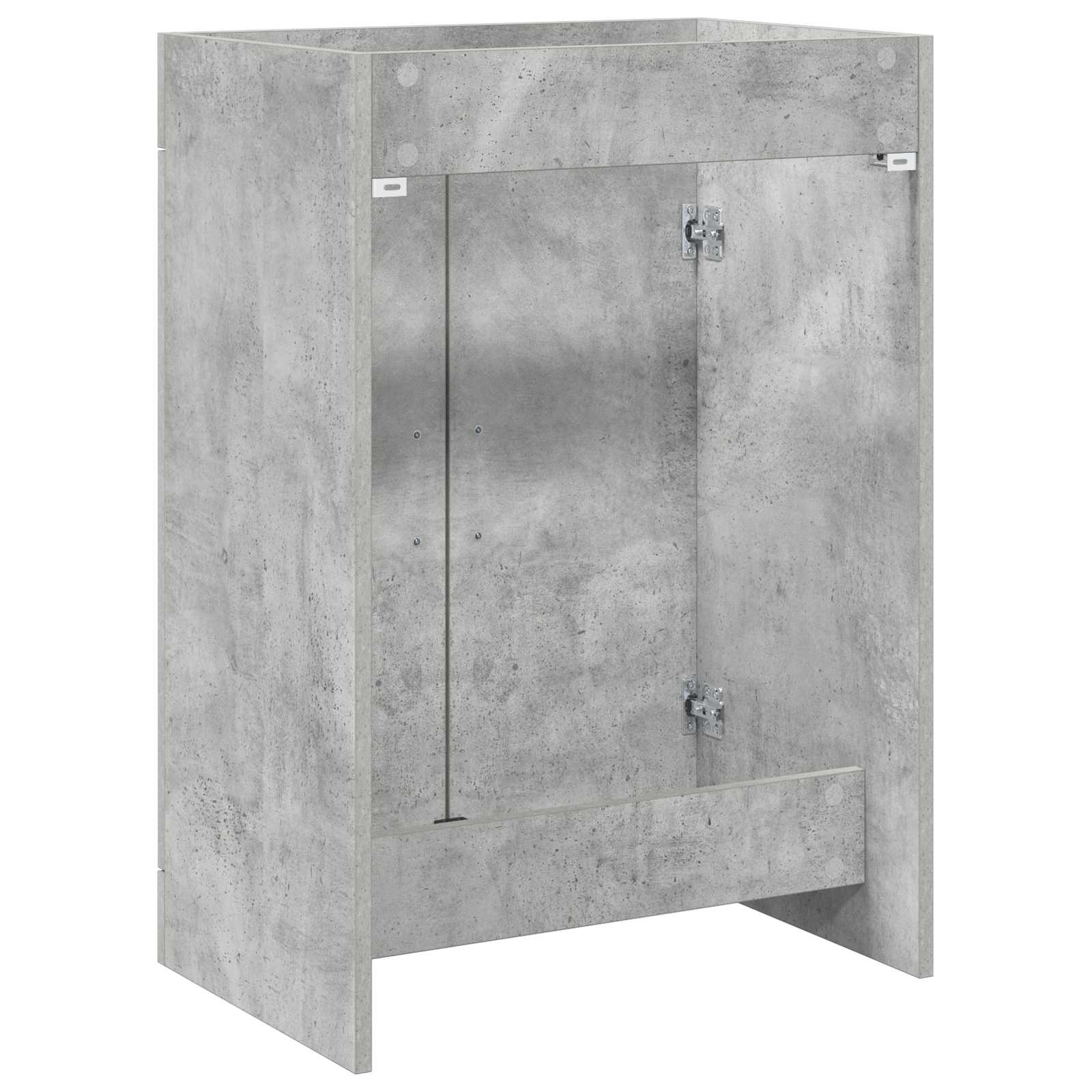 vidaXL Bathroom Under Sink Cabinet Concrete Grey 78.5 x 37.5 x 81 cm 6