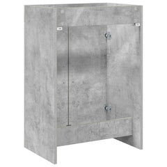vidaXL Bathroom Under Sink Cabinet Concrete Grey 78.5 x 37.5 x 81 cm 6