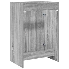 vidaXL Bathroom Under Sink Cabinet Grey Sonoma 78.5 x 37.5 x 81 cm 6