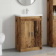 vidaXL Bathroom Under Sink Cabinet Old Wood 78.5 x 37.5 x 81 cm 1