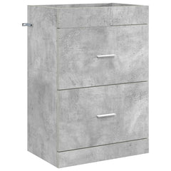 vidaXL Bathroom Under Sink Cabinet Concrete Grey 56 x 37.5 x 81 cm 2