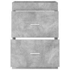 vidaXL Bathroom Under Sink Cabinet Concrete Grey 56 x 37.5 x 81 cm 4