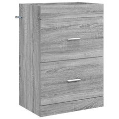 vidaXL Bathroom Under Sink Cabinet Grey Sonoma 56 x 37.5 x 81 cm 2
