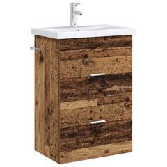 vidaXL Bathroom Under Sink Cabinet Old Wood 56 x 37.5 x 81 cm 3