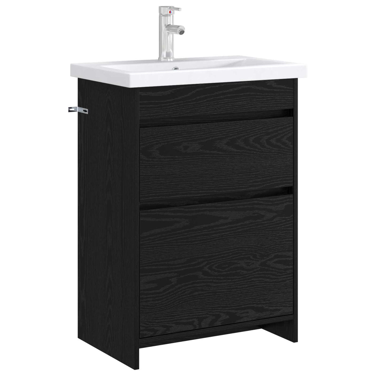 Bathroom under Sink Cabinet Black oak