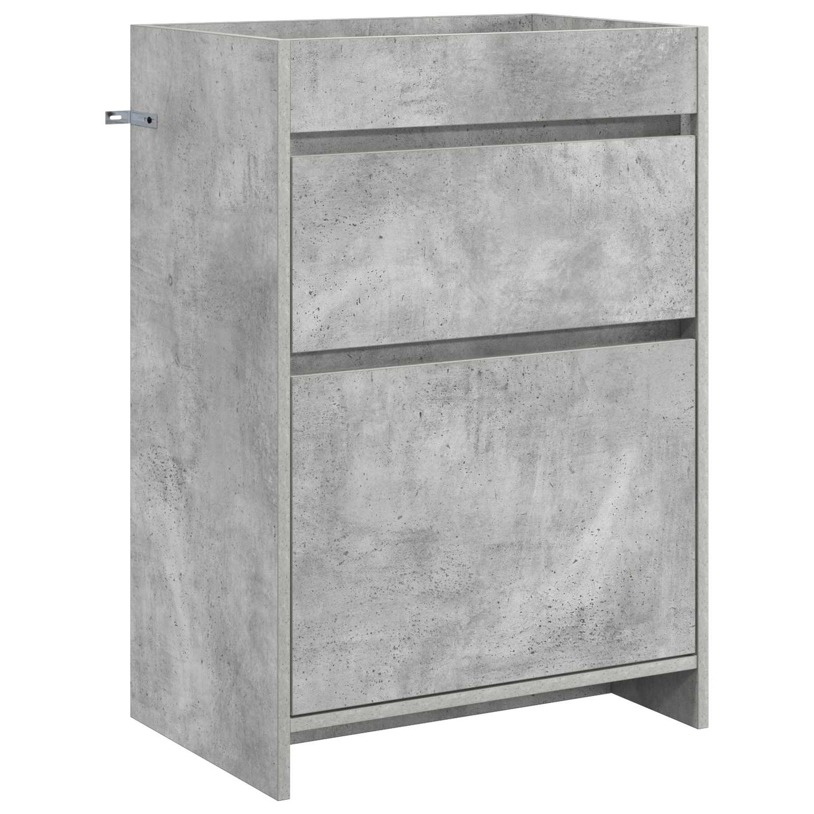 vidaXL Bathroom Under Sink Cabinet Concrete Grey 56 x 37.5 x 81 cm 2