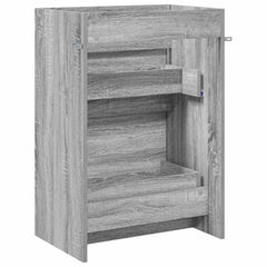 vidaXL Bathroom Under Sink Cabinet Grey Sonoma 56 x 37.5 x 81 cm 6