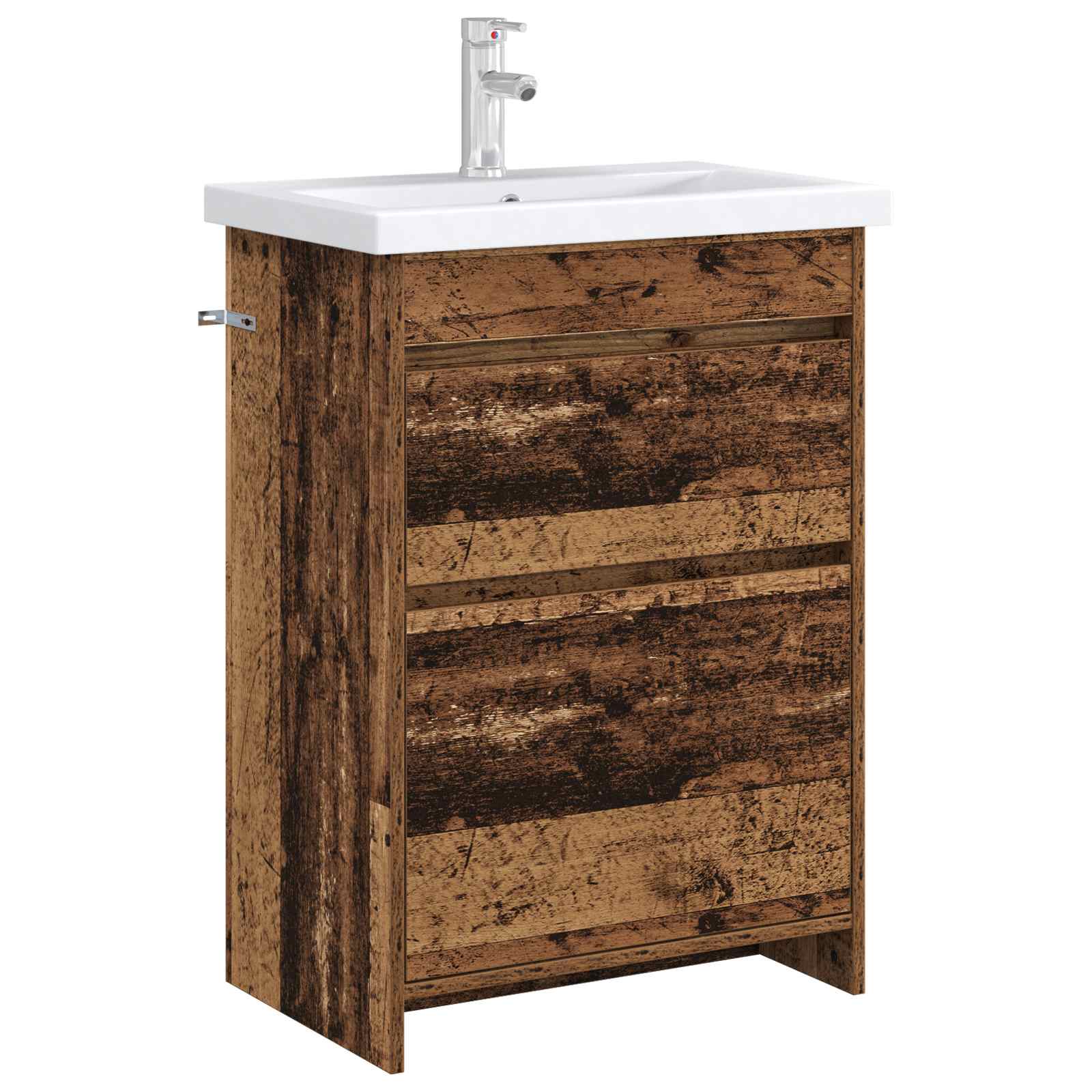 vidaXL Bathroom Under Sink Cabinet Old Wood 56 x 37.5 x 81 cm 3