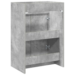 vidaXL Bathroom Under Sink Cabinet Concrete Grey 56 x 37.5 x 81 cm 6