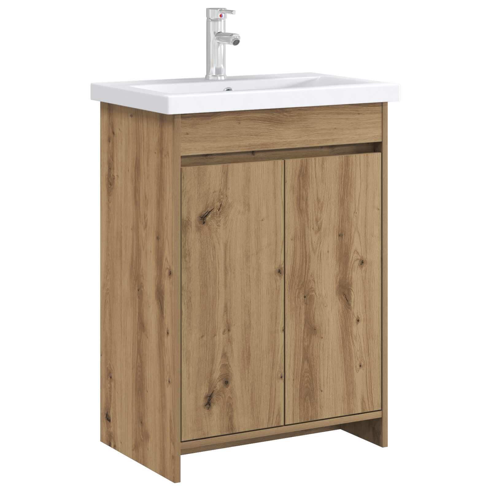 vidaXL Bathroom Under Sink Cabinet Artisan Oak 56 x 37.5 x 81 cm 3