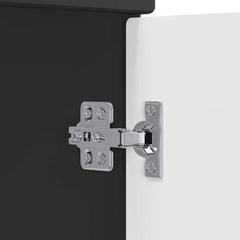 vidaXL Bathroom Under Sink Cabinet Black Oak 78.5 x 37.5 x 81 cm 6