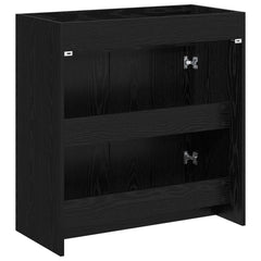 vidaXL Bathroom Under Sink Cabinet Black Oak 78.5 x 37.5 x 81 cm 5
