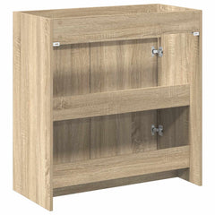 vidaXL Bathroom Under Sink Cabinet Sonoma Oak 78.5 x 37.5 x 81 cm 5