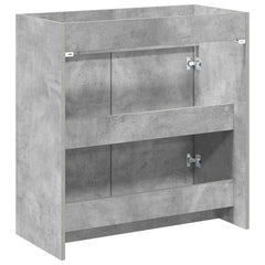 vidaXL Bathroom Under Sink Cabinet Concrete Grey 78.5 x 37.5 x 81 cm 5