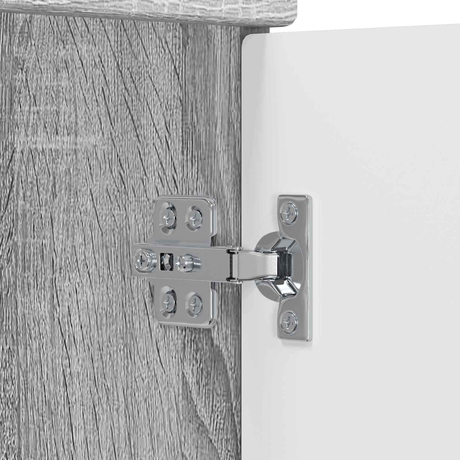 vidaXL Bathroom Under Sink Cabinet Grey Sonoma 78.5 x 37.5 x 81 cm 6