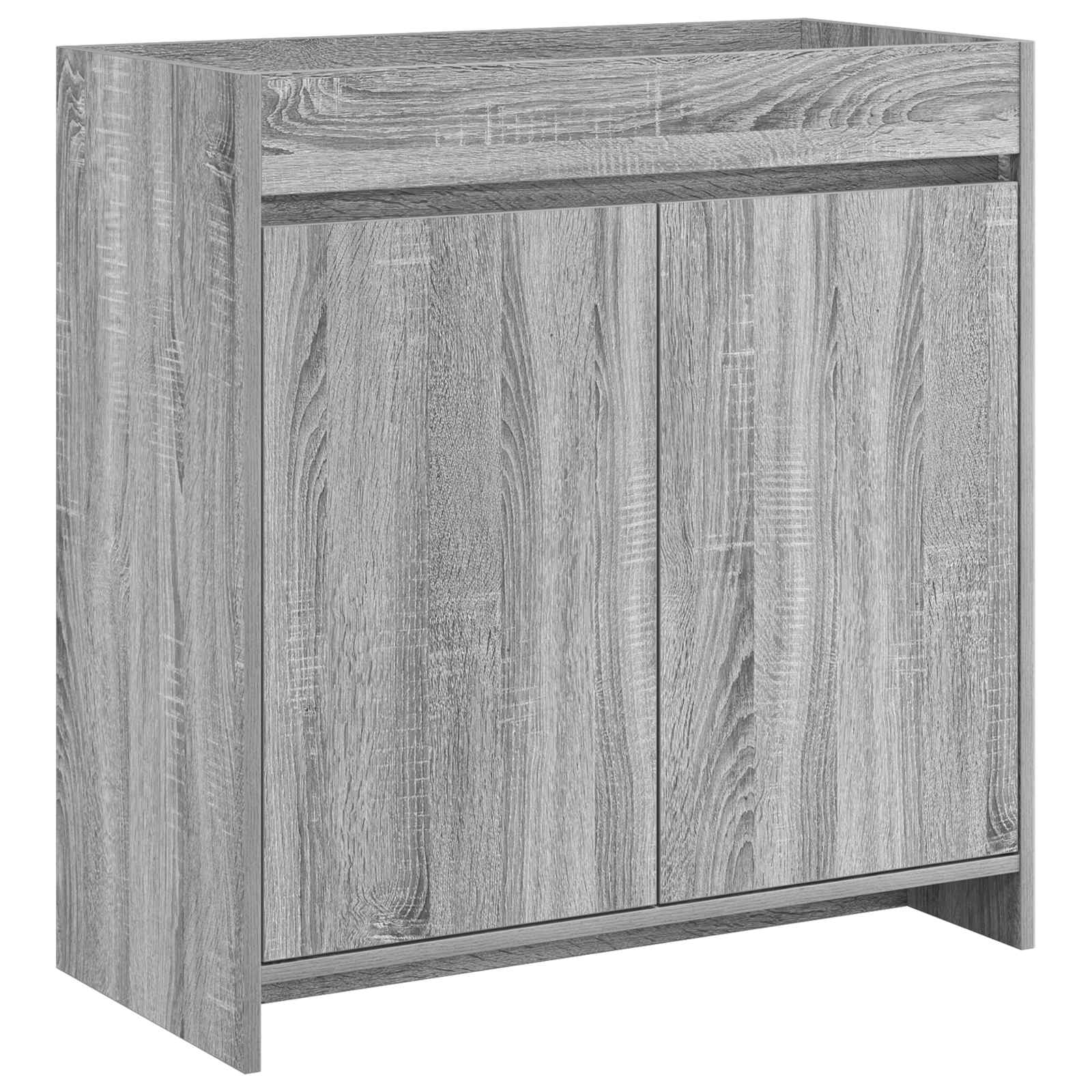 vidaXL Bathroom Under Sink Cabinet Grey Sonoma 78.5 x 37.5 x 81 cm 2