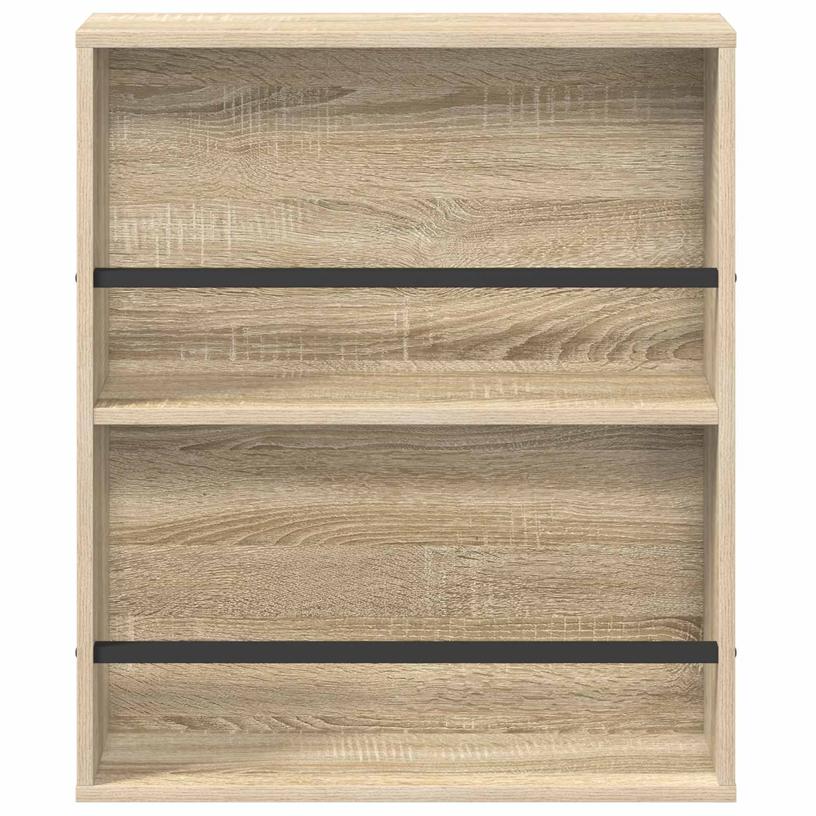 vidaXL Magazine Rack 2 pcs Sonoma Oak 60 x 12 x 70 cm Engineered Wood 6