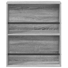 vidaXL Magazine Rack 2 pcs Grey Sonoma 60 x 12 x 70 cm Engineered Wood 6
