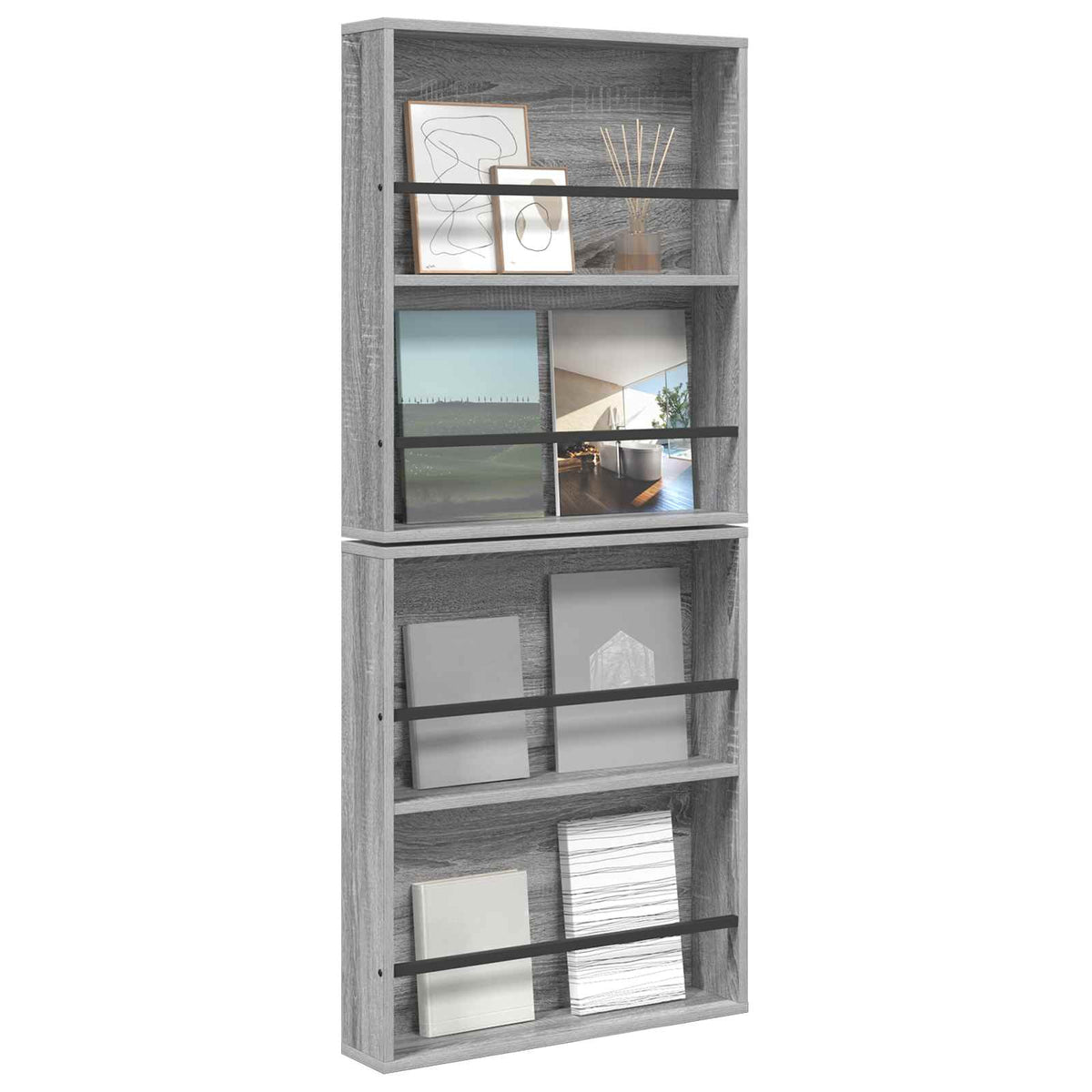 Magazine Rack Engineered Wood 2 pcs
