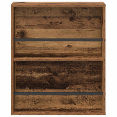 vidaXL Magazine Rack Old Wood 60 x 12 x 70 cm Engineered Wood 5