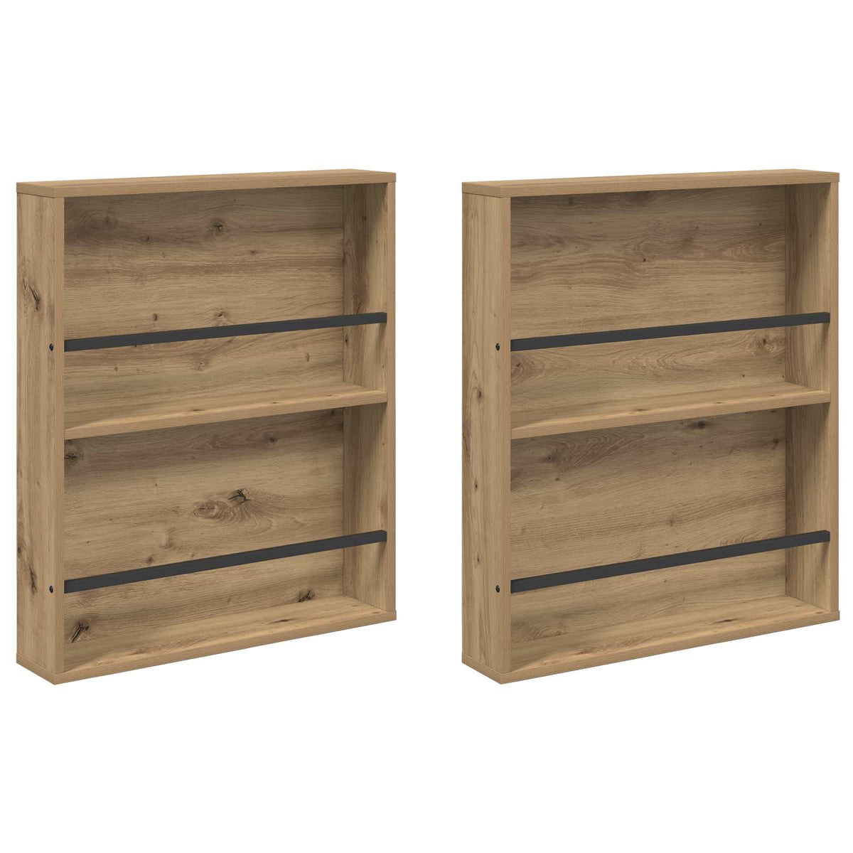 Magazine Rack Engineered Wood 2 pcs