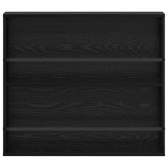 vidaXL Magazine Rack 2 pcs Black Oak 80 x 12 x 70 cm Engineered Wood 6