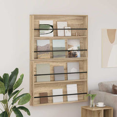 Magazine Rack Engineered Wood 2 pcs in Sonoma Oak