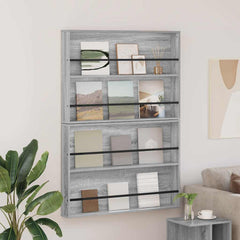 Magazine Rack Engineered Wood 2 pcs in Grey Sonoma