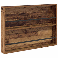 vidaXL Magazine Rack Old Wood 100 x 12 x 70 cm Engineered Wood 2