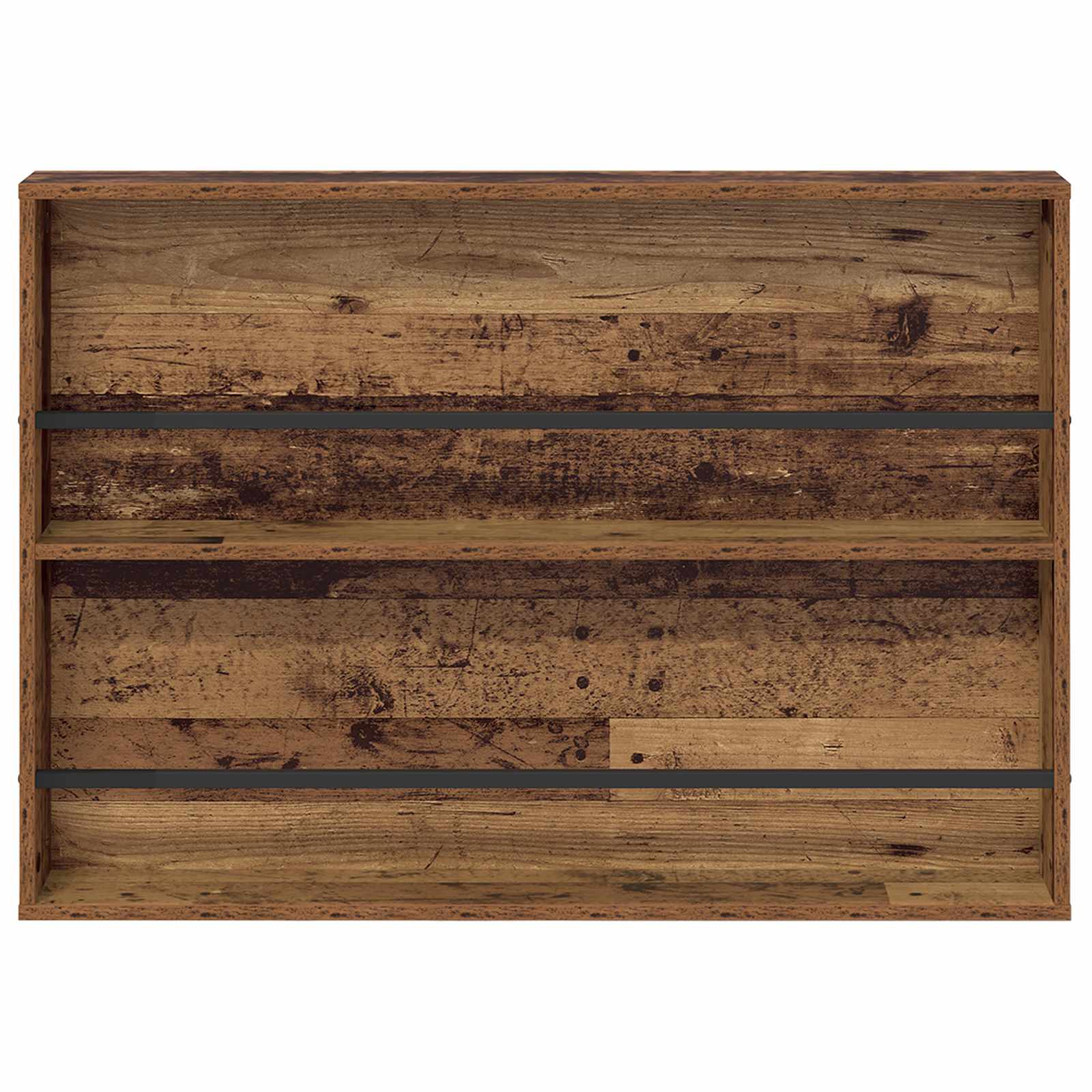 vidaXL Magazine Rack Old Wood 100 x 12 x 70 cm Engineered Wood 5