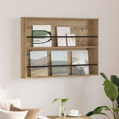 vidaXL Magazine Rack Artisan Oak 100 x 12 x 70 cm Engineered Wood 1