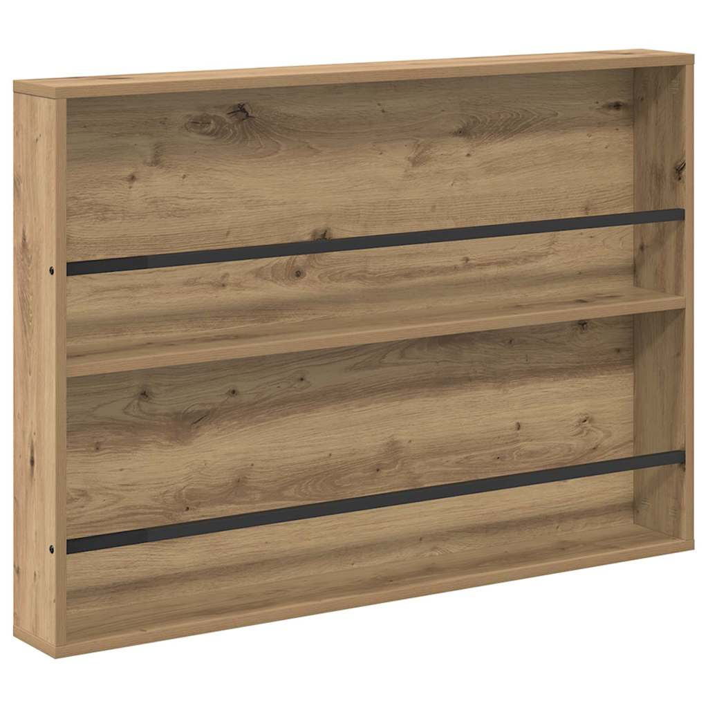 vidaXL Magazine Rack Artisan Oak 100 x 12 x 70 cm Engineered Wood 2