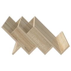 vidaXL Magazine Rack Sonoma Oak 65 x 53 x 28.5 cm Engineered Wood 6