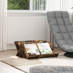 vidaXL Magazine Rack Smoked Oak 65 x 53 x 28.5 cm Engineered Wood 1