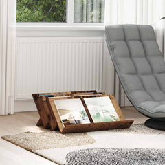 vidaXL Magazine Rack Old Wood 65 x 53 x 28.5 cm Engineered Wood 1