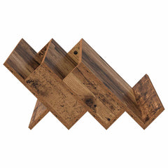 vidaXL Magazine Rack Old Wood 65 x 53 x 28.5 cm Engineered Wood 6
