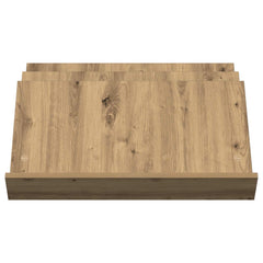 vidaXL Magazine Rack Artisan Oak 65 x 53 x 28.5 cm Engineered Wood 5