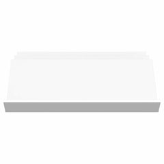 vidaXL Magazine Rack White 90 x 53 x 28.5 cm Engineered Wood 5
