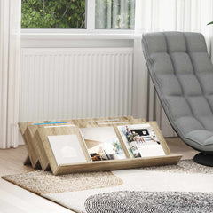 vidaXL Magazine Rack Sonoma Oak 90 x 53 x 28.5 cm Engineered Wood 1