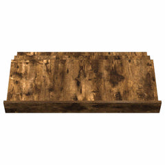 vidaXL Magazine Rack Smoked Oak 90 x 53 x 28.5 cm Engineered Wood 5
