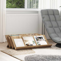 vidaXL Magazine Rack Artisan Oak 90 x 53 x 28.5 cm Engineered Wood 1