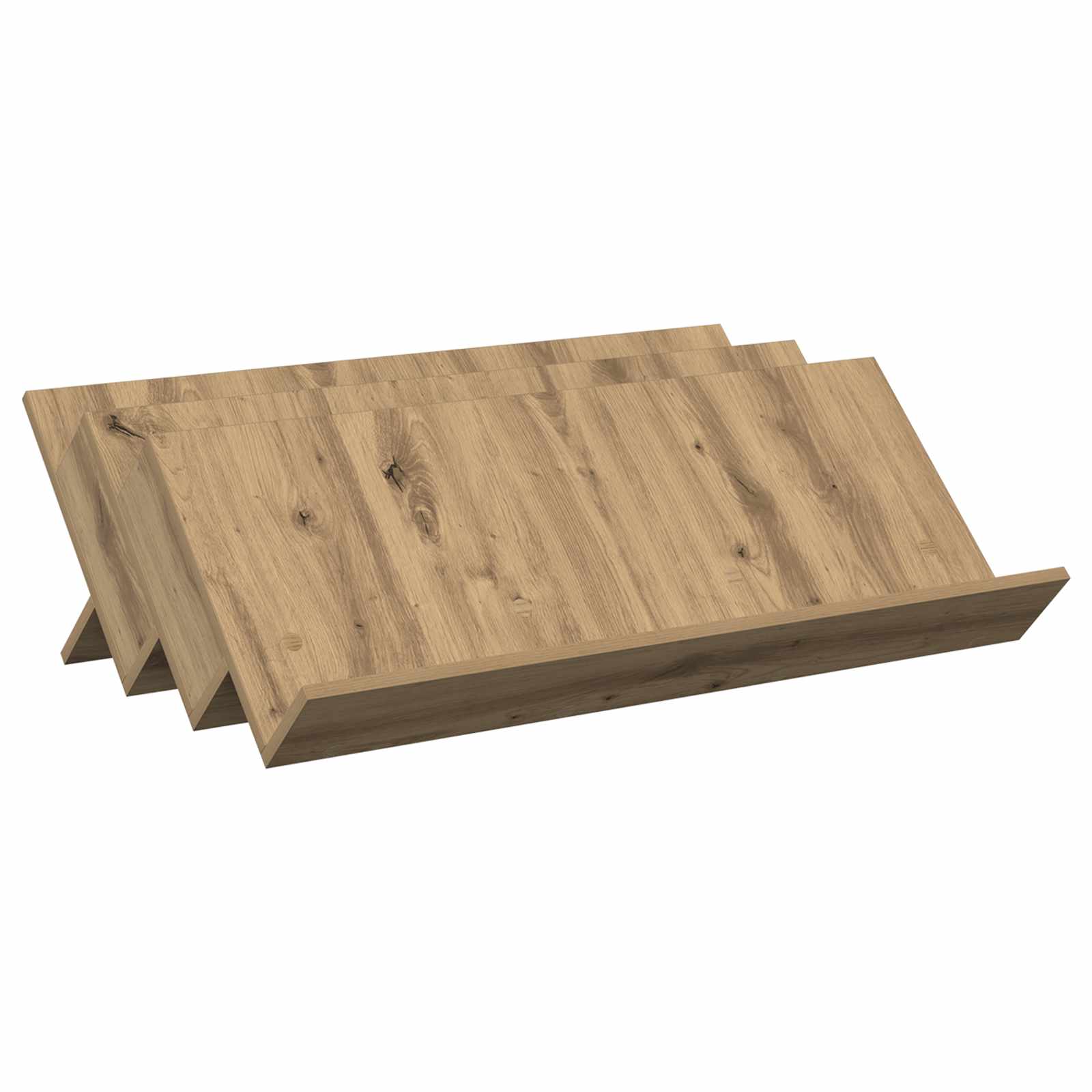 vidaXL Magazine Rack Artisan Oak 90 x 53 x 28.5 cm Engineered Wood 2