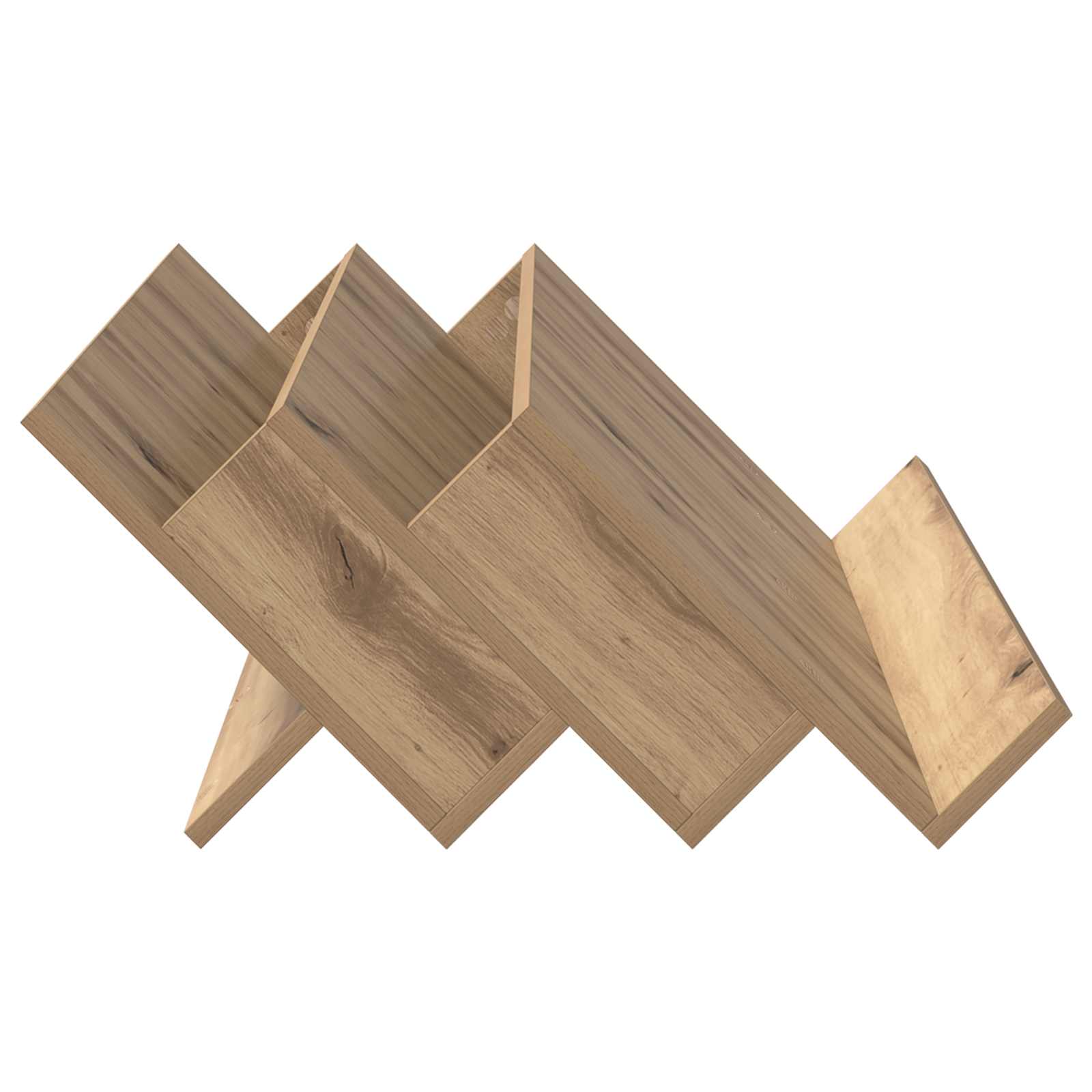 vidaXL Magazine Rack Artisan Oak 90 x 53 x 28.5 cm Engineered Wood 6