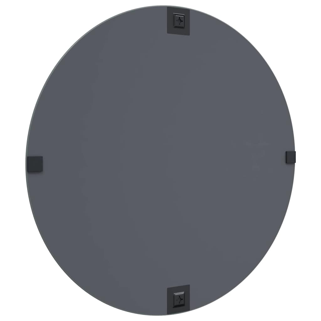 vidaXL Wall Mirror Round Ø 70 cm Tempered Glass 5