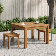vidaXL Coffee Table Natural 60 x 60.5 x 36 cm Solid Acacia Wood 3