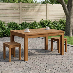 vidaXL Coffee Table Natural 50 x 68.5 x 36 cm Solid Acacia Wood 3