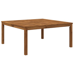 vidaXL Coffee Table Natural 100 x 100.5 x 45 cm Solid Acacia Wood 2