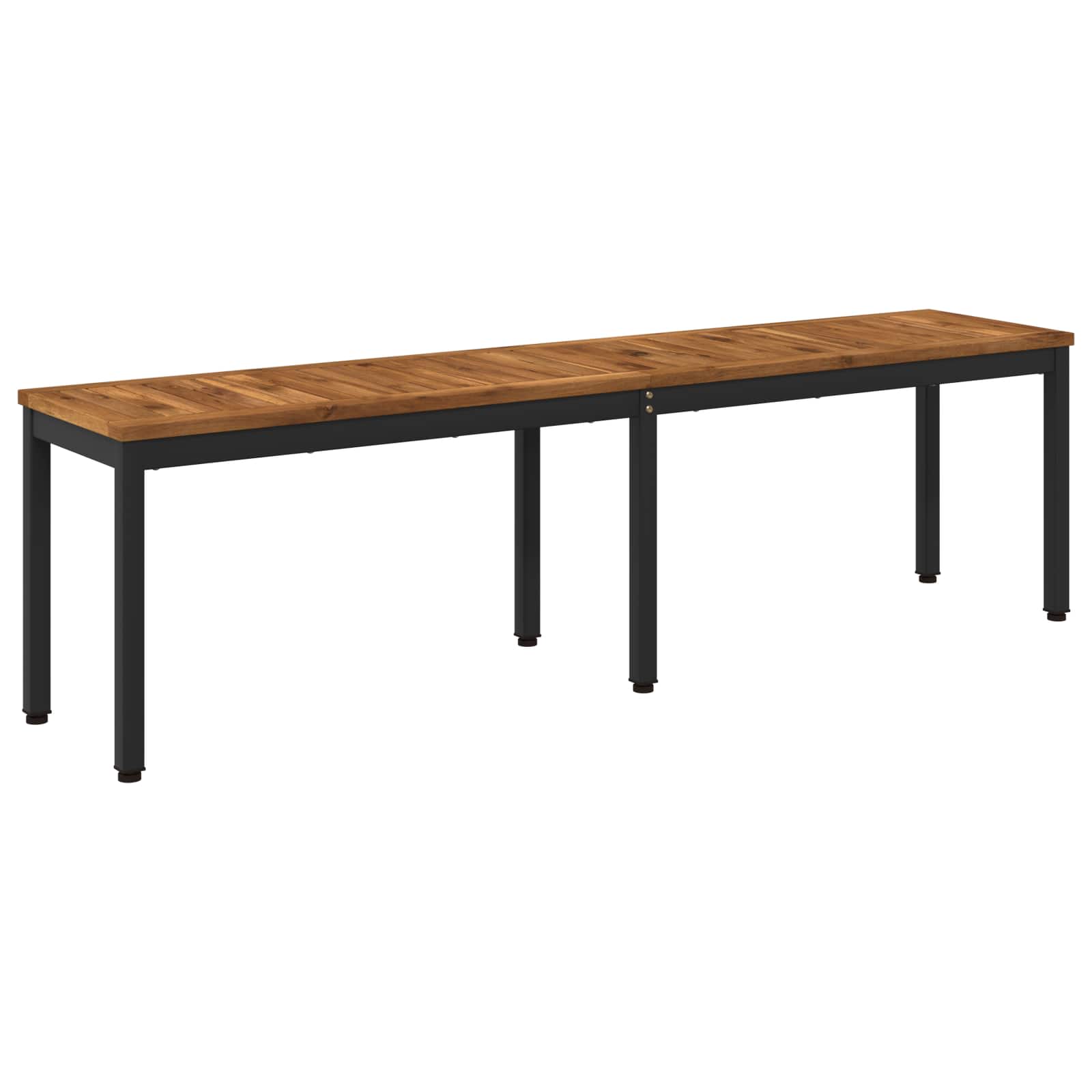 vidaXL Garden Bench 161 x 35 x 45 cm Solid Acacia Wood Rectangular 2